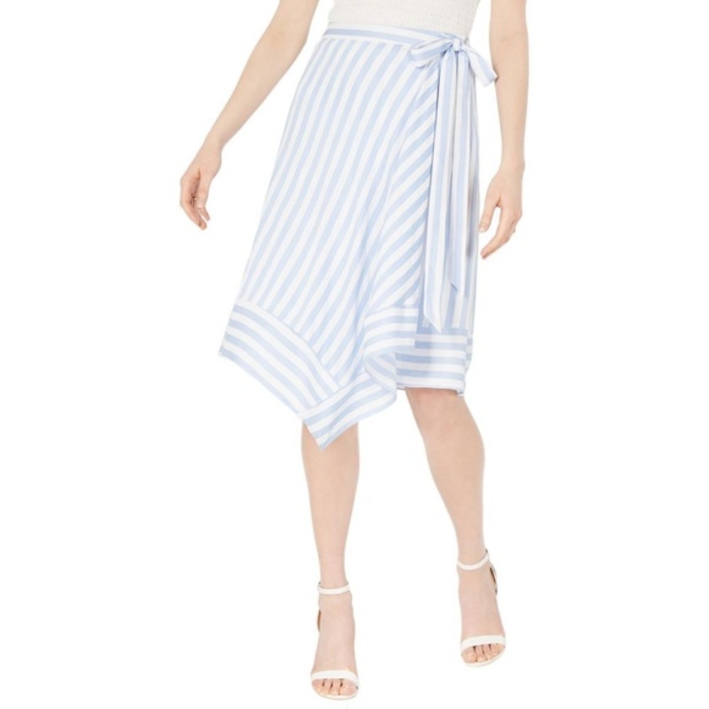 New Lucy Paris Teagan Striped Midi Wrap Skirt​